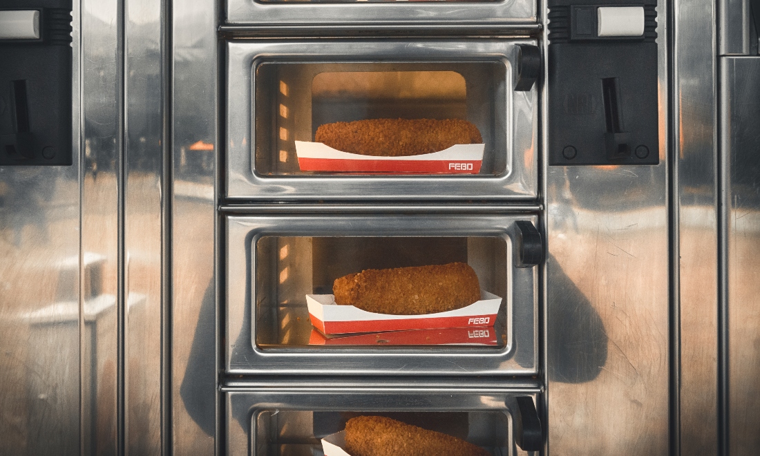 FEBO fan? This Dutch house has a fast food automat in the kitchen!