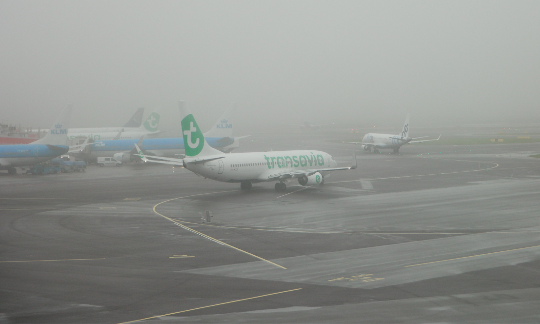 Dense fog disrupts flights to and from Dutch airports for third day in a row